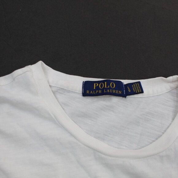Polo Ralph Lauren Sailing 1993 White Tshirt Size Large Stain - Picture 9 of 9